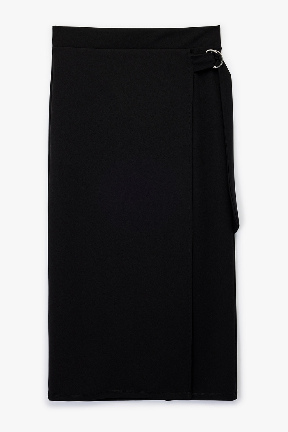 KOTON, Fusta midi dreapta, Negru, S