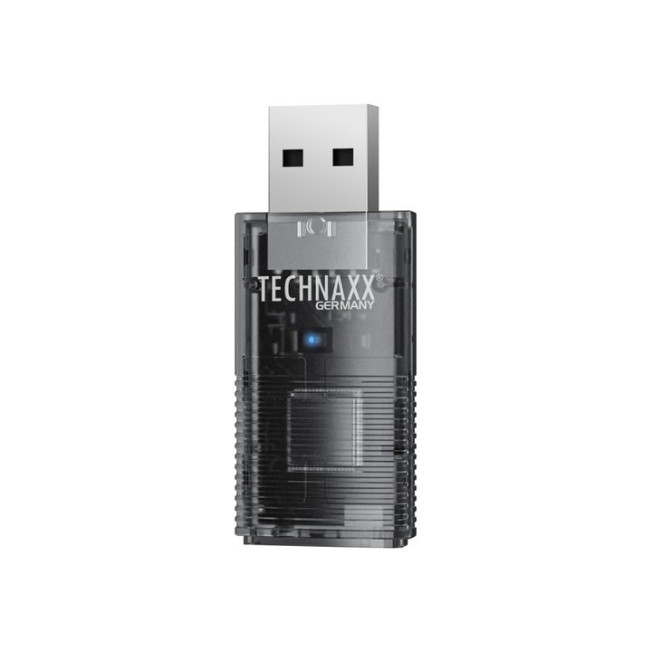 Dongle USB Technaxx vezeték nélküli Carplay és Android Auto-hoz, Wi-Fi 2.4/5Ghz, Bluetooth 4.2, USB-C