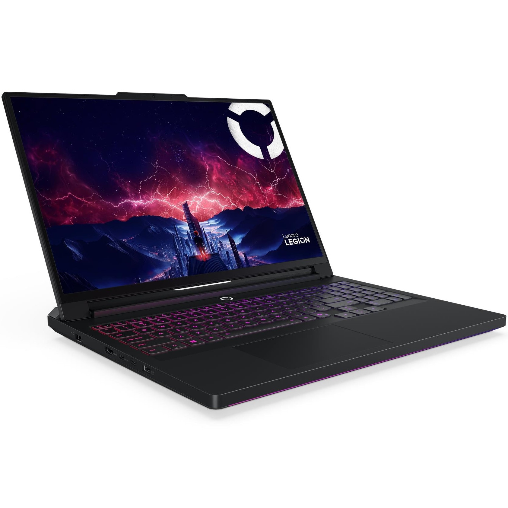 Laptop Lenovo Gaming 16'' Legion Pro 7 16AFR10H, WQXGA OLED 240Hz, Procesor AMD Ryzen™ 9 9955HX3D (128M Cache, up to 5.4 GHz), 32GB DDR5, 1TB SSD, GeForce RTX 5080 16GB, No OS, Eclipse Black, 3Yr Onsite Premium Care