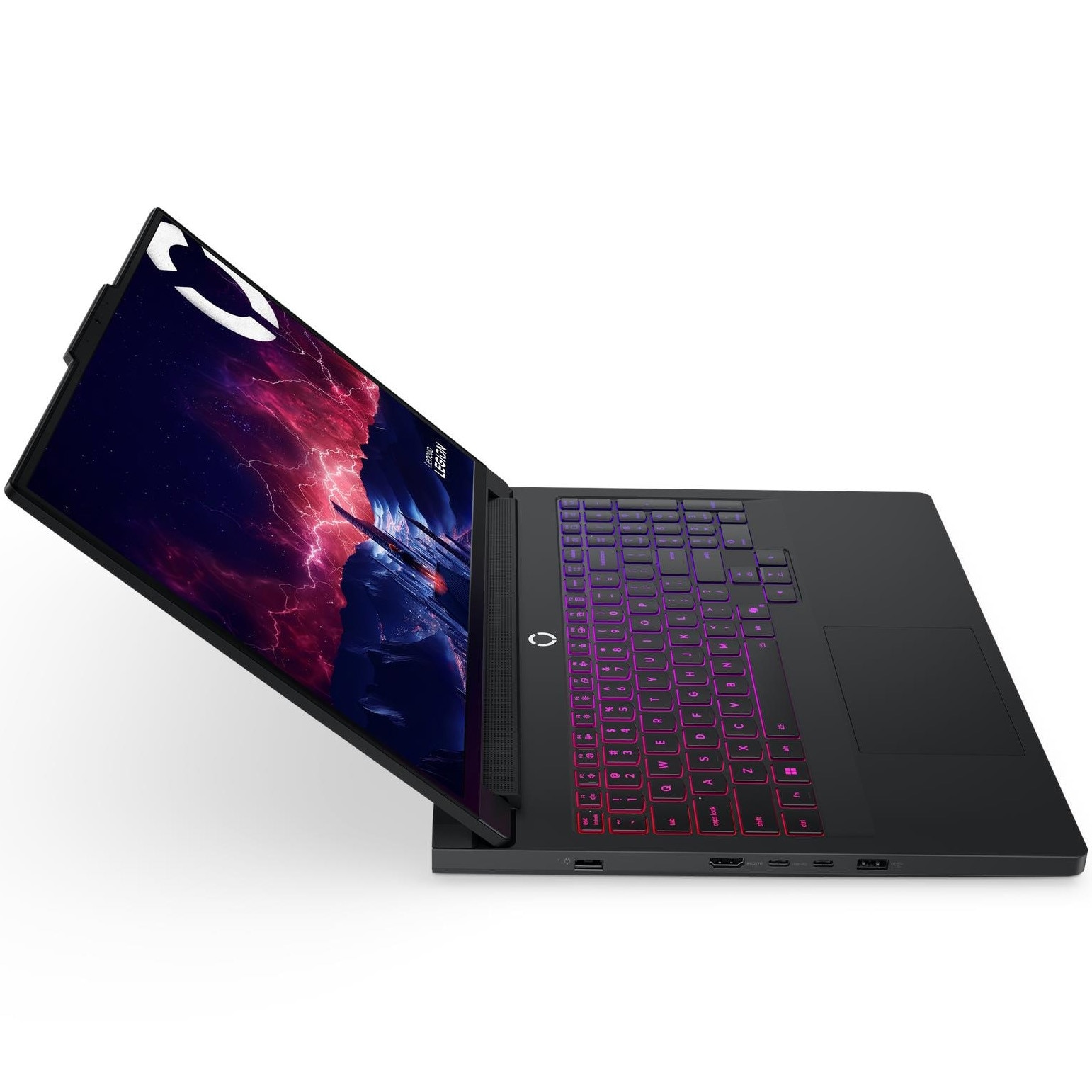 Laptop Lenovo Gaming 16'' Legion Pro 7 16AFR10H, WQXGA OLED 240Hz, Procesor AMD Ryzen™ 9 9955HX3D (128M Cache, up to 5.4 GHz), 32GB DDR5, 1TB SSD, GeForce RTX 5080 16GB, No OS, Eclipse Black, 3Yr Onsite Premium Care
