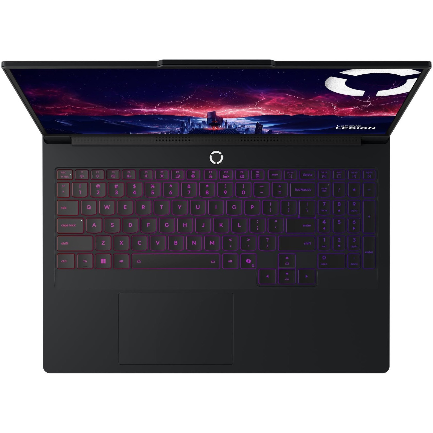 Laptop Lenovo Gaming 16'' Legion Pro 7 16AFR10H, WQXGA OLED 240Hz, Procesor AMD Ryzen™ 9 9955HX3D (128M Cache, up to 5.4 GHz), 32GB DDR5, 1TB SSD, GeForce RTX 5080 16GB, No OS, Eclipse Black, 3Yr Onsite Premium Care