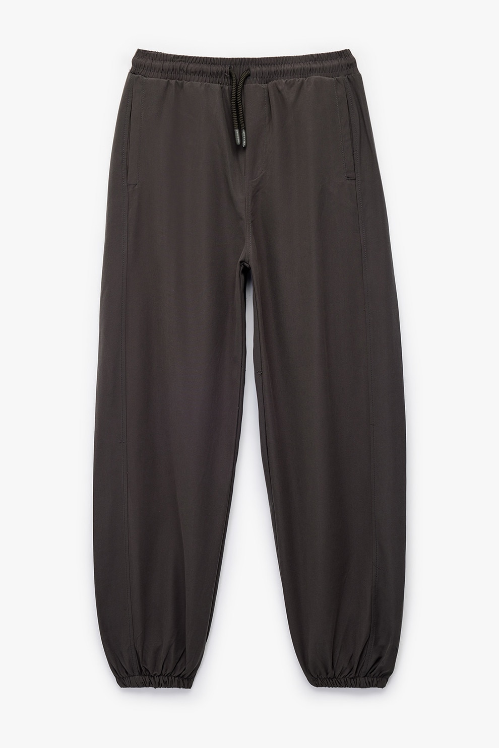 KOTON, Pantaloni de trening cu snur, Negru stins, 134-140 CM