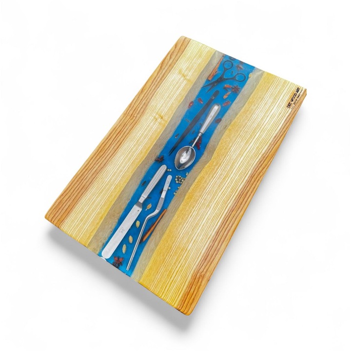 Platou Chef din lemn si rasina 55X34, 5X3, 7