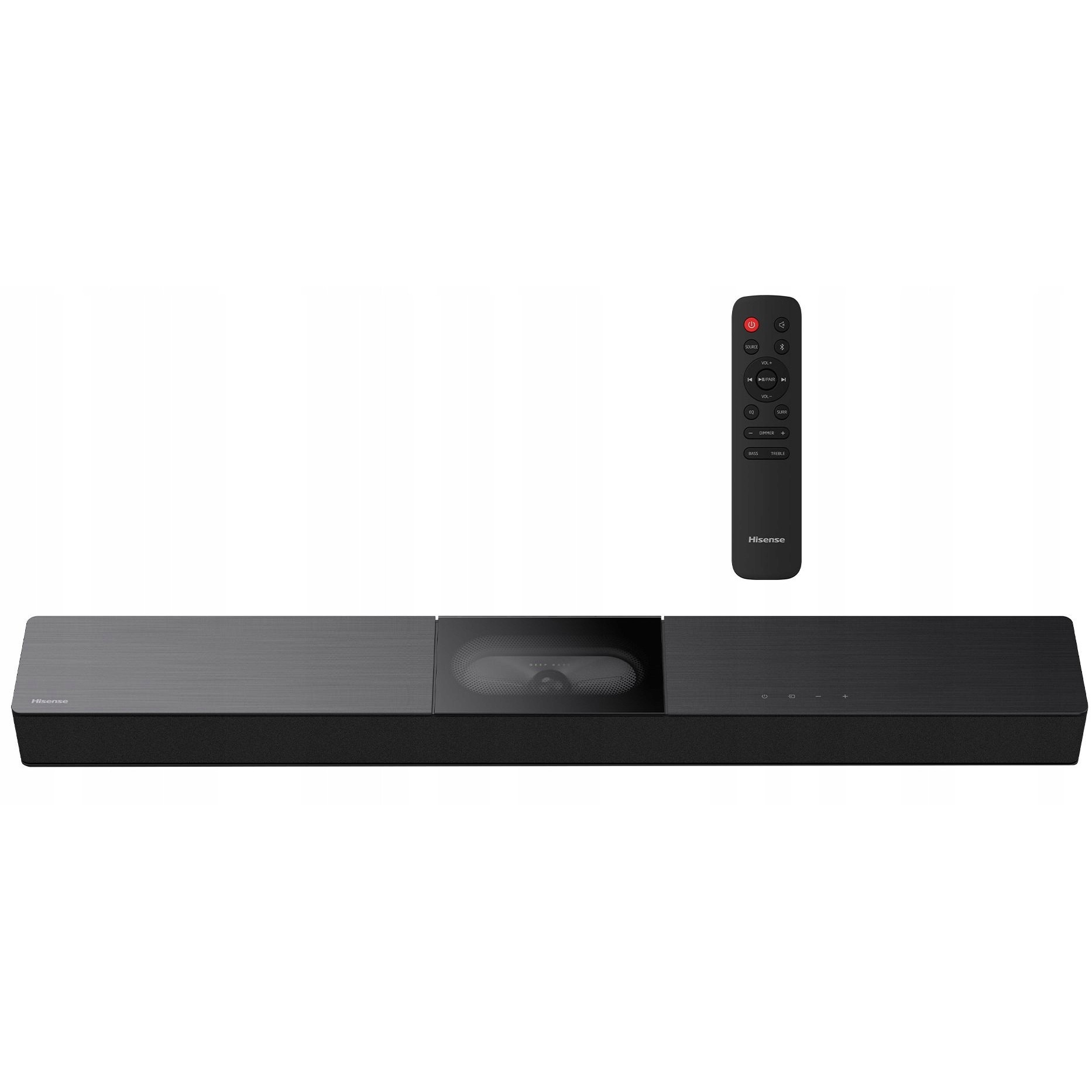 Soundbar 2.1, Hisense HS2000, subwoofer incorporat, Dolby Digital Plus, 800x105x60mm, negru