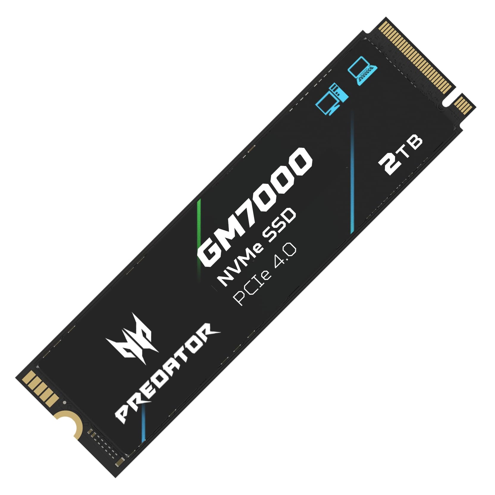 SSD de gaming Acer Predator, 2TB, M.2, 7400 MB/s citire