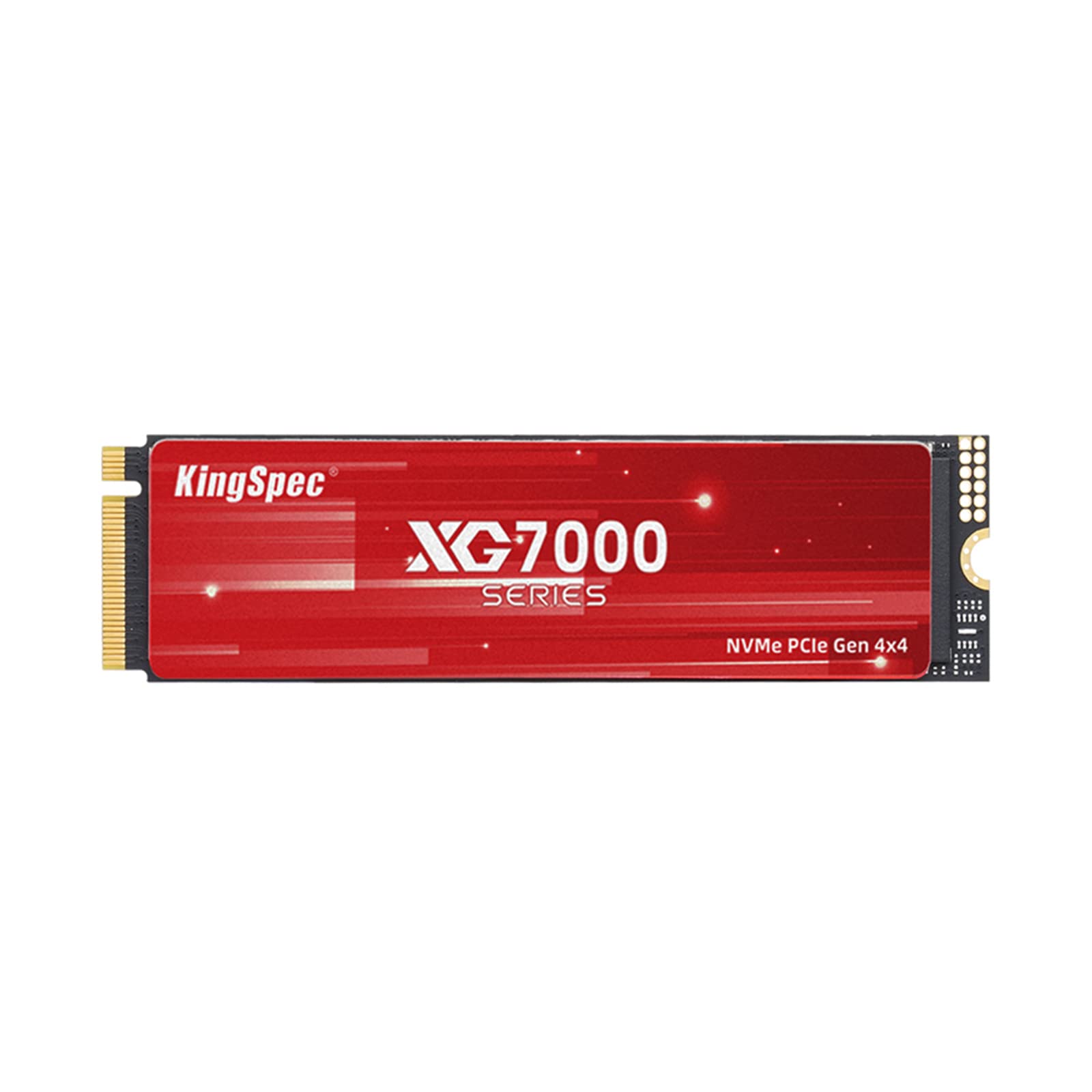 SSD Intern KingSpec 2TB NVMe M.2 2280 PCIe 4.0, viteze de citire/scriere până la 7400/6600 Mb/s