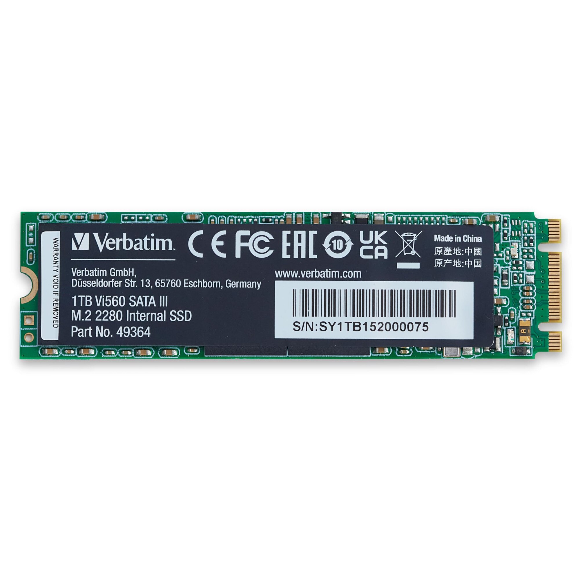 SSD Verbatim Vi560 S3 1 TB, M.2 2280, Negru - eMAG.ro