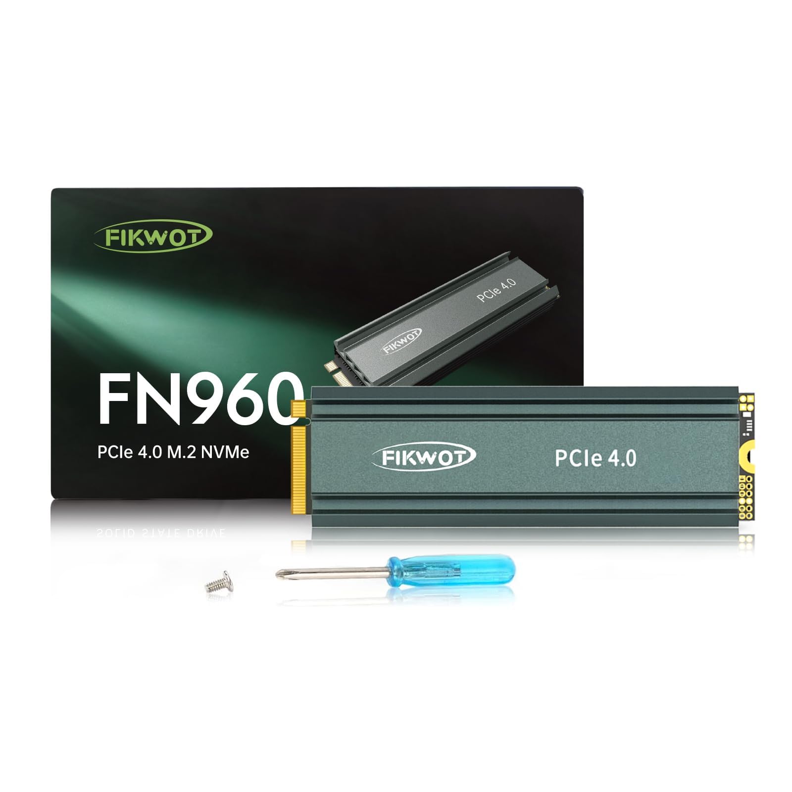 SSD Intern Fikwot FN960, 512 GB, M.2 2280, PCIe Gen4, cu radiator