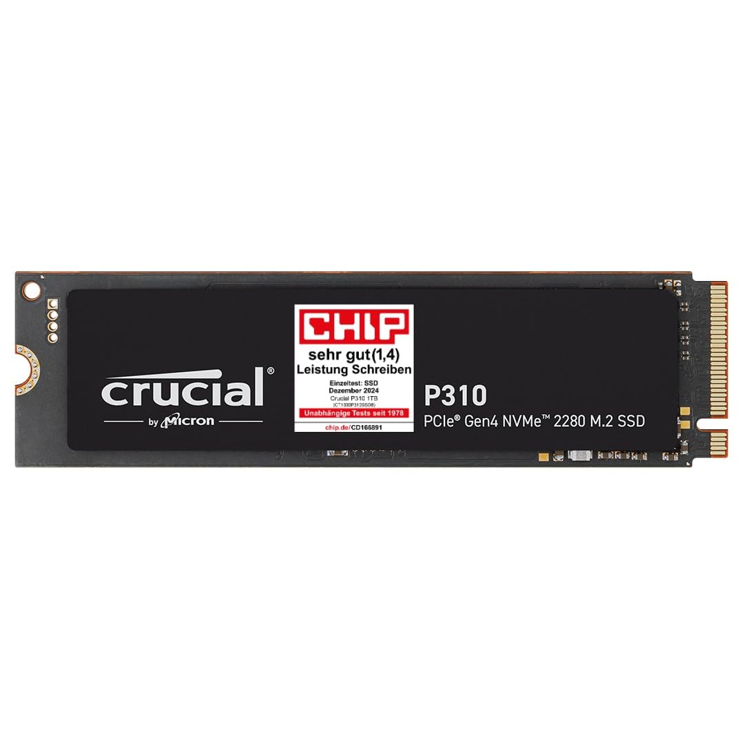 SSD Crucial 1TB M.2 2280 PCIe Gen4 NVMe, viteză până la 7100 MB/s