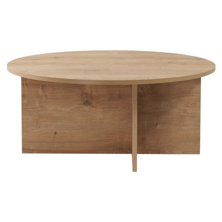 Masa de cafea maro 90 cm Soleil Oak The Home Collection