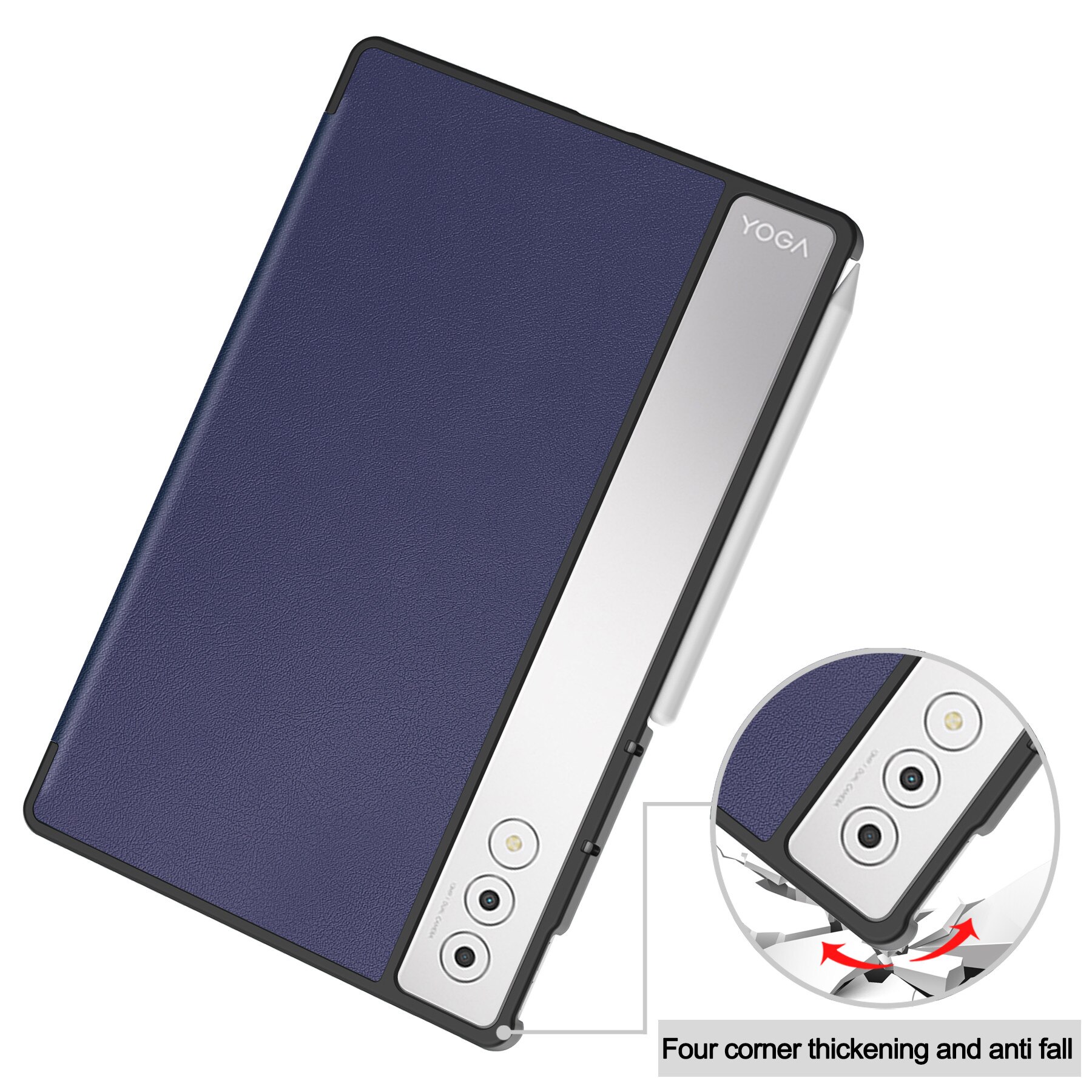 Husa pentru Lenovo Yoga Tab Plus 12.7 inch, gen2, Albastru