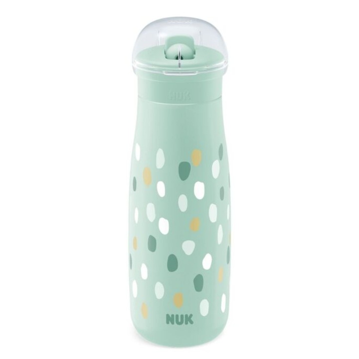 Cana NUK Mini-Me, cu cioc dur de baut, anti-curgere, 300 ml, de la 9 luni, fara BPA, 1 bucata, Menta