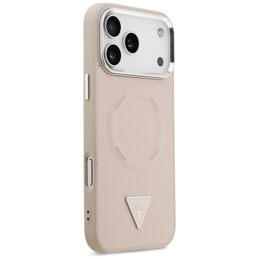 Husa pentru Apple iPhone 17 Pro, din Piele Ecologica, Guess, Culoare Roz
