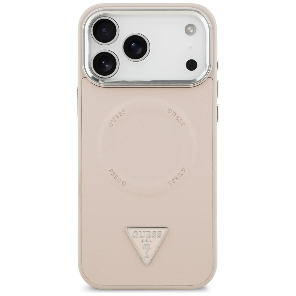Husa pentru Apple iPhone 17 Pro, din Piele Ecologica, Guess, Culoare Roz