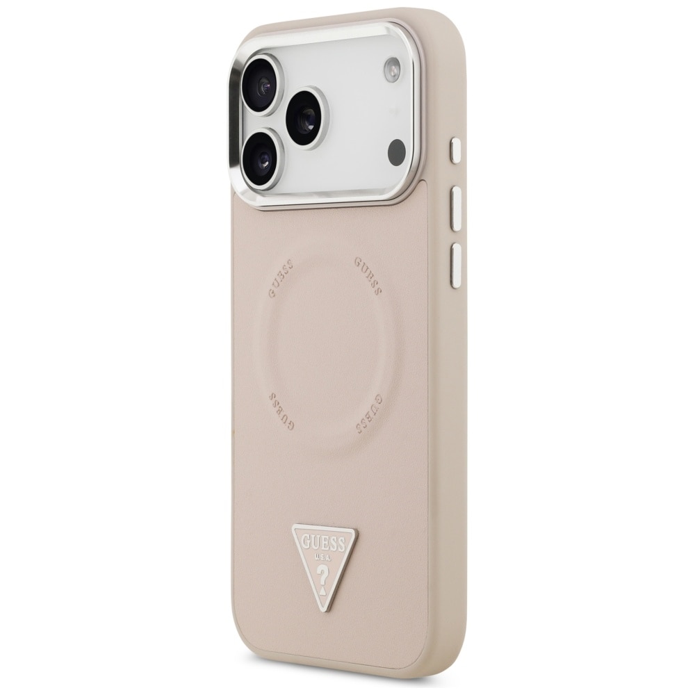 Husa pentru Apple iPhone 17 Pro, din Piele Ecologica, Guess, Culoare Roz