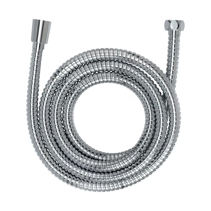 Furtun pentru dus argintiu din metal Edels Wenko