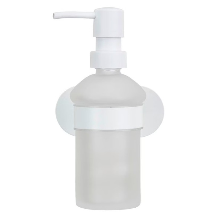 Wenko Orea fehér falra szerelhető folyékony szappanadagoló, 200 ml, üveg