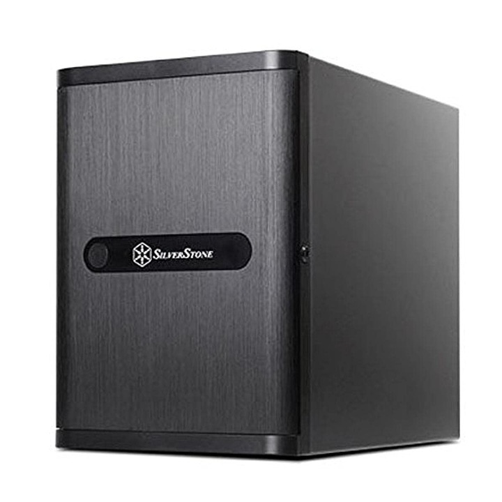 Mini-ITX ház Silverstone Sst-Ds380, 8 db 3 "5" Hot-Swap HDD rekesz, fekete