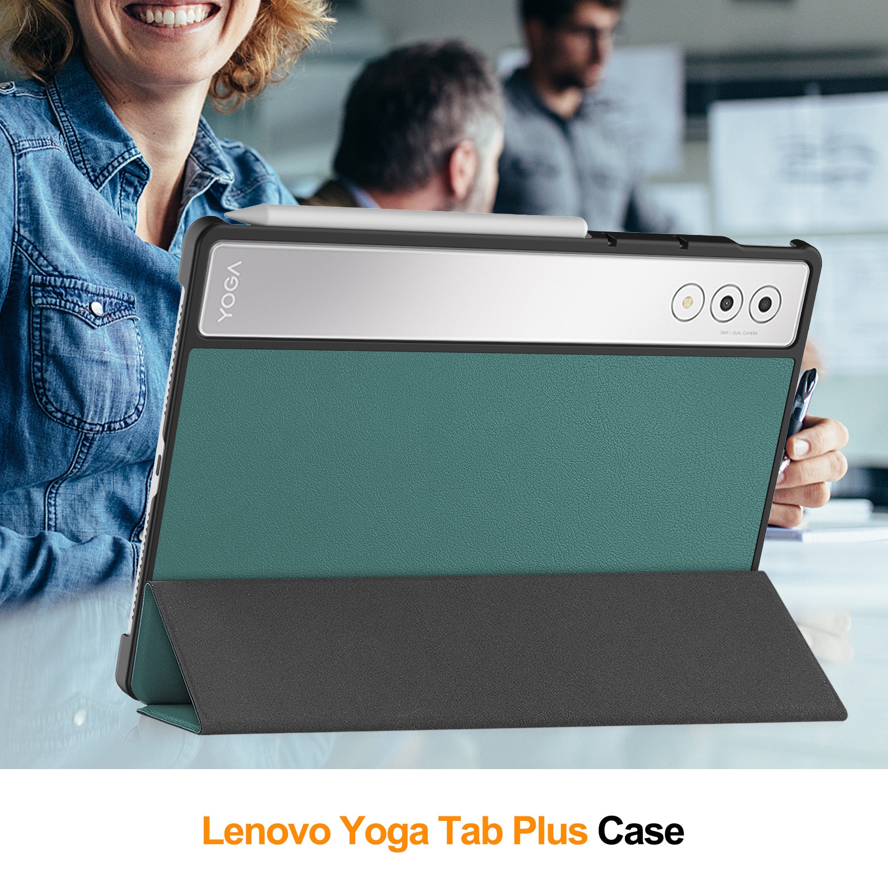 Husa pentru Lenovo Yoga Tab Plus 12.7 inch, gen2, Verde