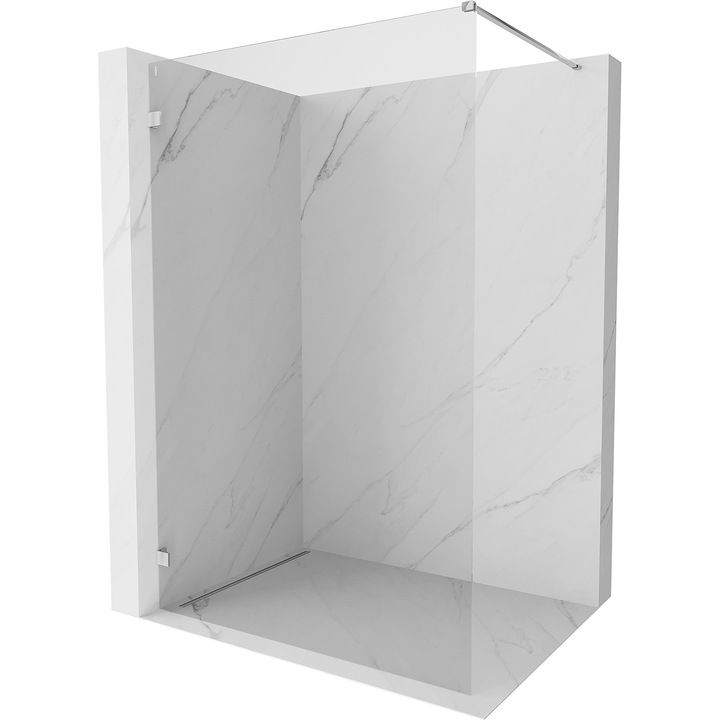 Mexen Lunar perete de dus Walk-in stanga 160 x 200 cm, transparent 8 mm, crom - 830-160-000-01-00-L
