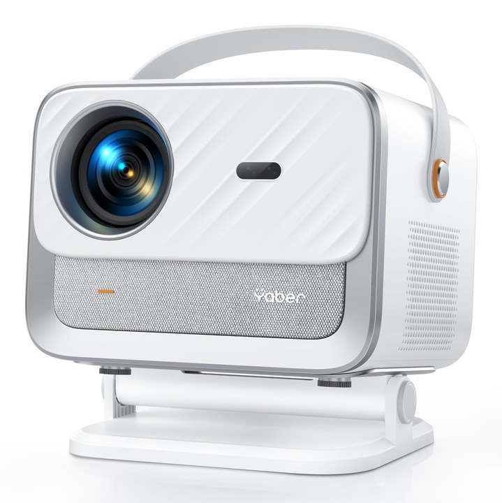 Проектор YABER V12 4K, 20W, Wifi6, Bluetooth5.2, за вътрешна/външна употреба