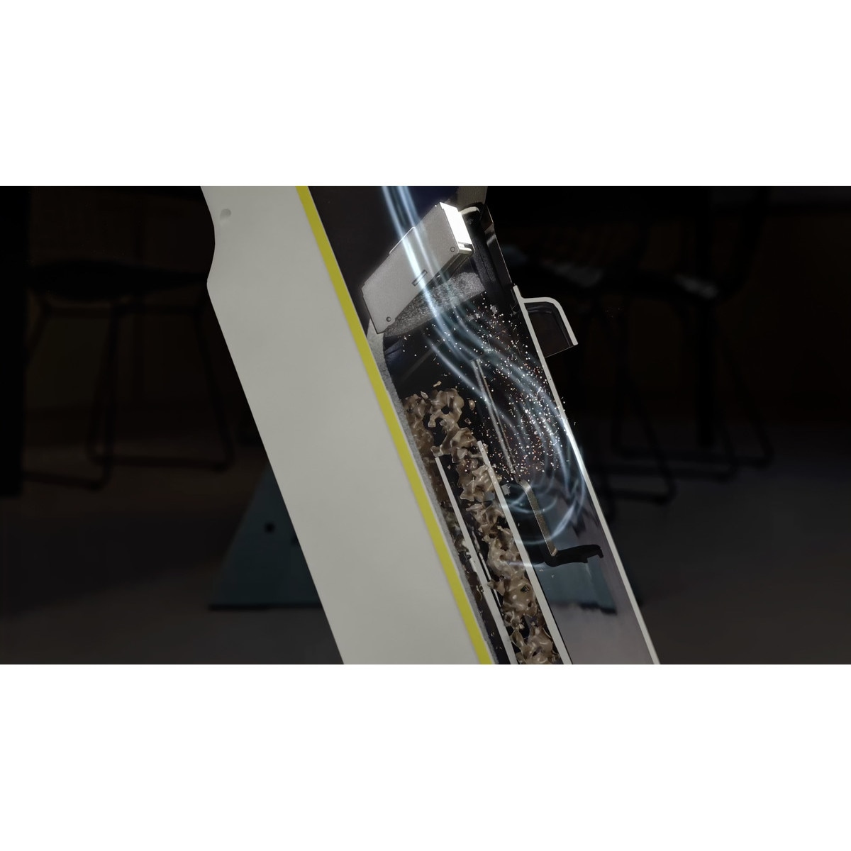 Aspirator vertical cu spalare Karcher FCV 4, 180W, Autonimie 45 min Negru