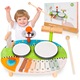 Masa muzicala educationala 7 in 1, PIXEL, multicolor, 38x26cm, pentru copii 12 luni+