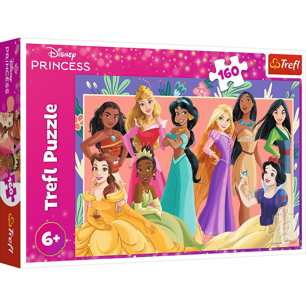 Puzzle Trefl - Disney Princess, Printese adevarate, 160 piese