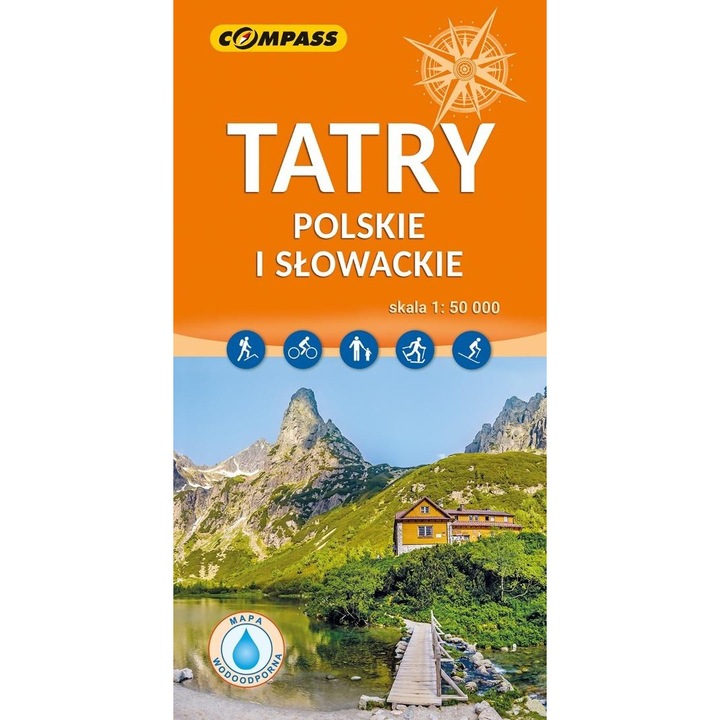 Harta turistica - Tatry Polskie si Slowackie, Compass, 1:50 000, B1