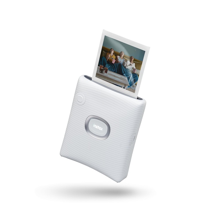 Instax kézműves papír, négyzet alakú kör, szürkésfehér, 210mm