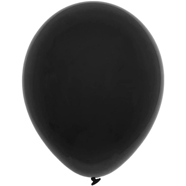 Латексови балони черни, Decomex, 9", комплект 100 броя