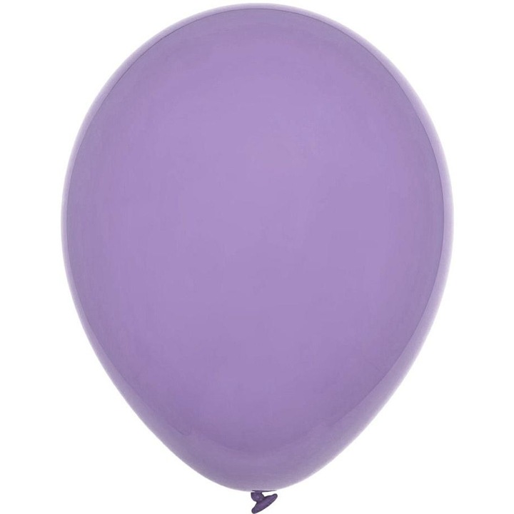 Lila pasztell latex lufi 9", 100 darabos szett