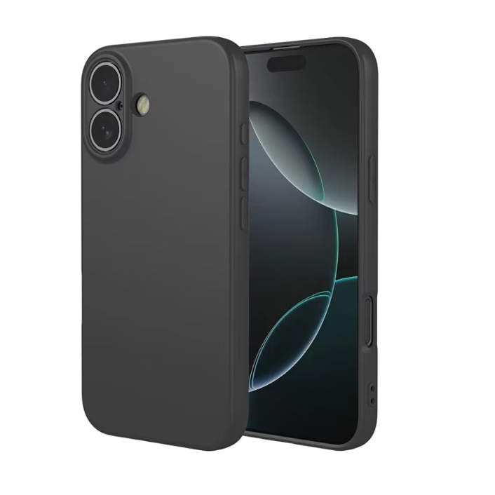 Husa telefon compatibila cu iPhone 17, Anti-Soc, Protectie camera, Microfibra interior ( catifea ), Margini Ridicate pentru Protectia Ecranului, Negru