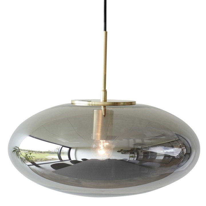 Lustra gri din sticla Reflect Hubsch