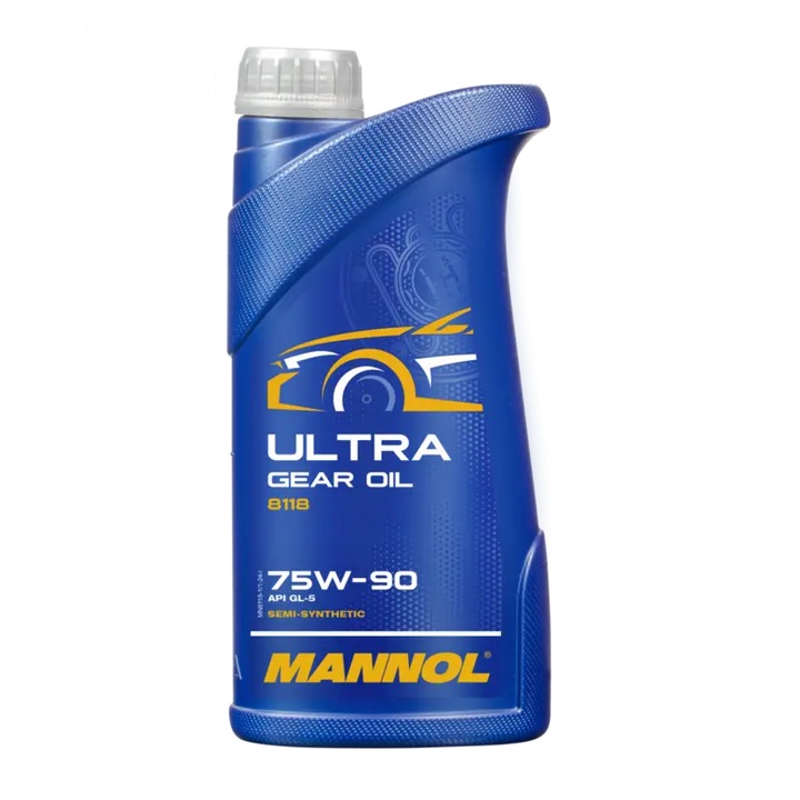 Ulei cutie viteze, Mannol 75w90 GL-5 1L, sintetic, protectie excelenta, rezistenta la temperaturi scazute