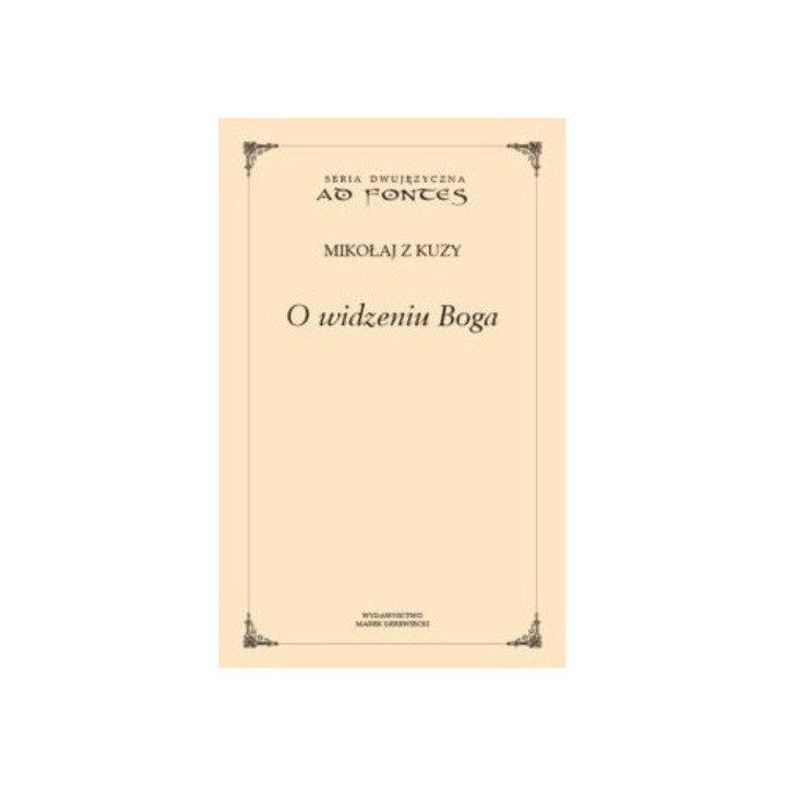O widzeniu Boga, Mikolaj z Kuzy, 2023
