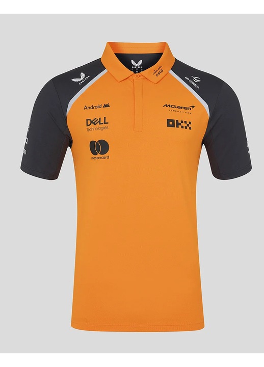 polo bărbați Castore McLaren F1, 37945, Portocaliu, 4XL