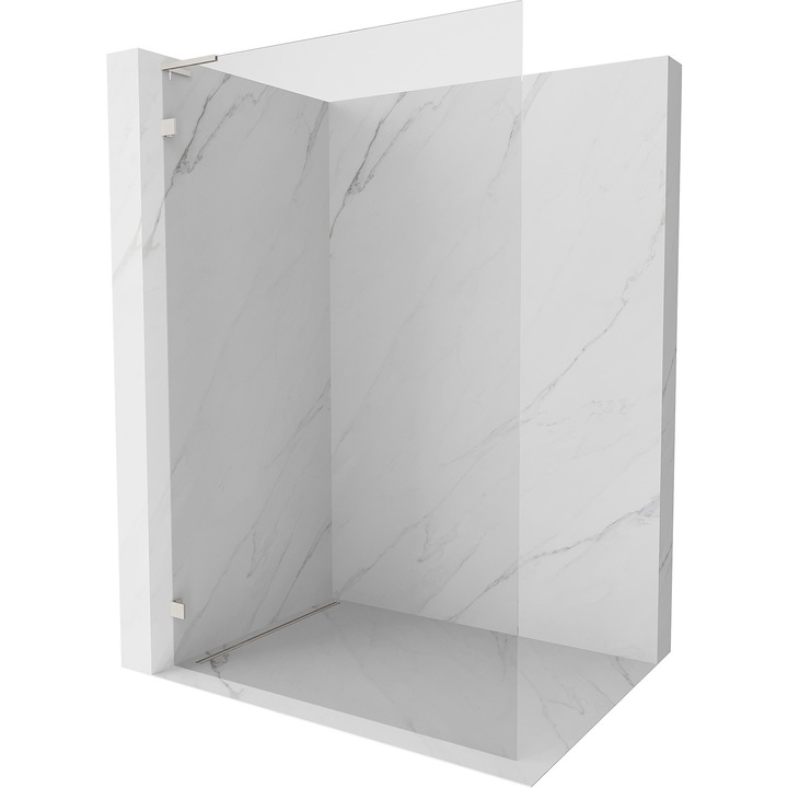 Mexen Lunar L perete de dus Walk-in stanga 60 x 200 cm, transparent 8 mm, nichel periat - 830L-060-000-97-00-L