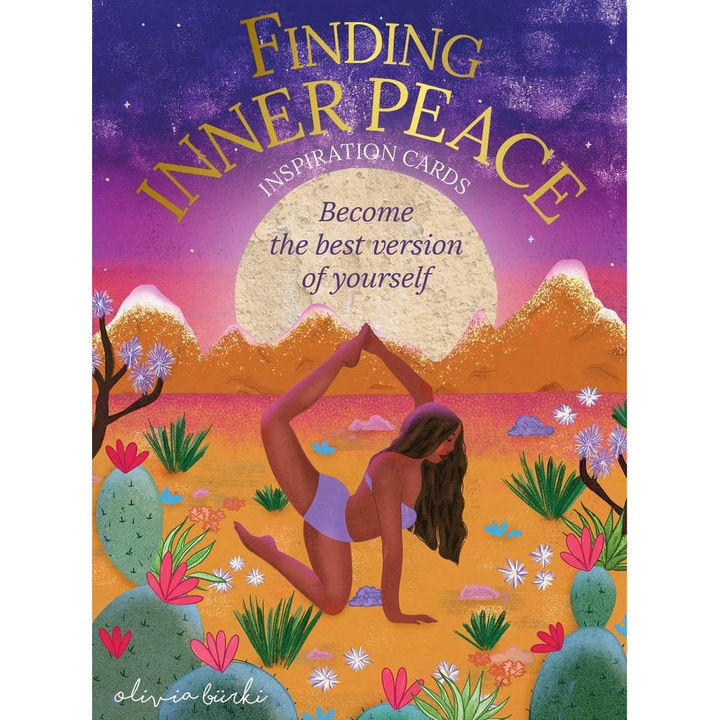 Pachet carti inspirationale, Gasirea pacii interioare, Olivia Burki, 36 carduri, 10.2 x 7.2cm