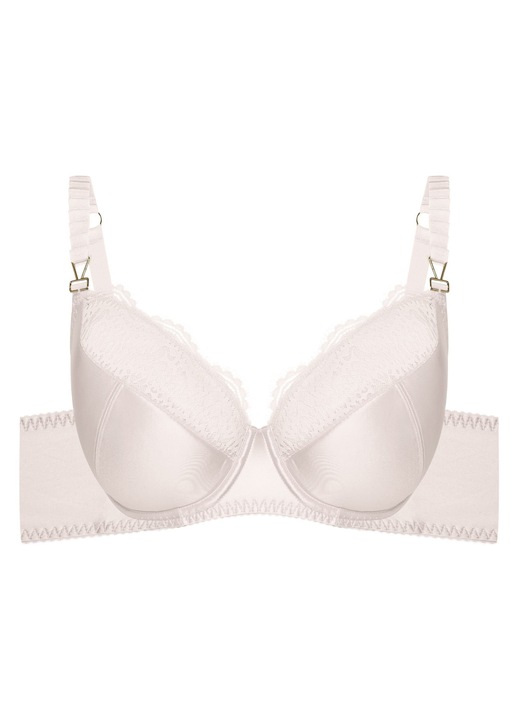 Sutien semi-captusit Negru Brillant Esotiq, Alb