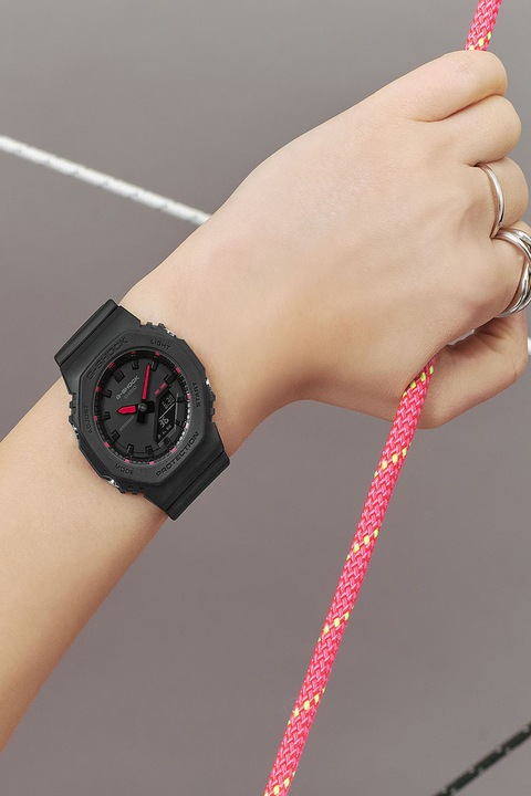 Casio, Ceas analog-digital, Argintiu, Negru