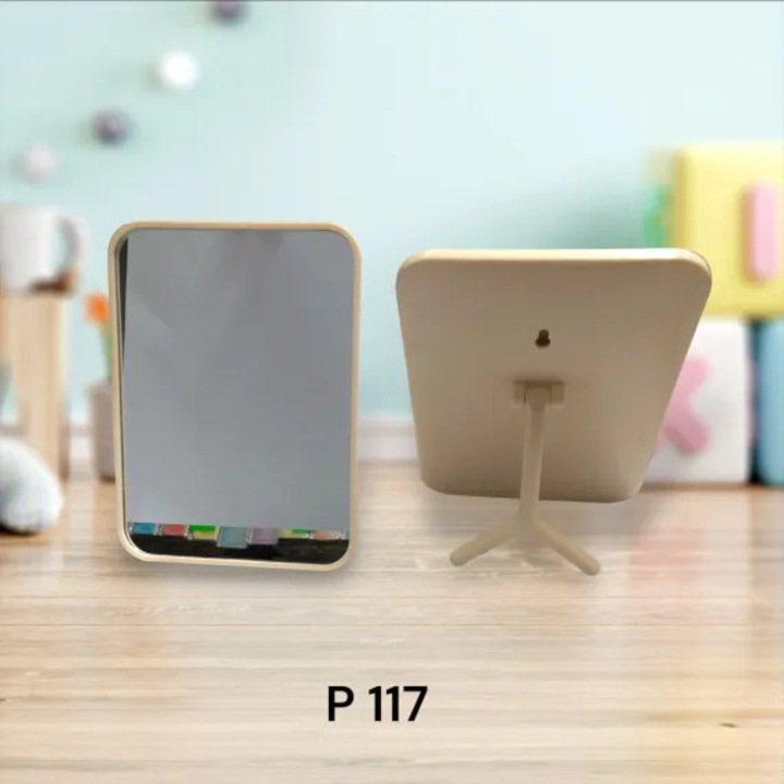 Oglindă cosmetică, Gloryland, make-up, cu suport, se poate agăța sau așeza pe masă