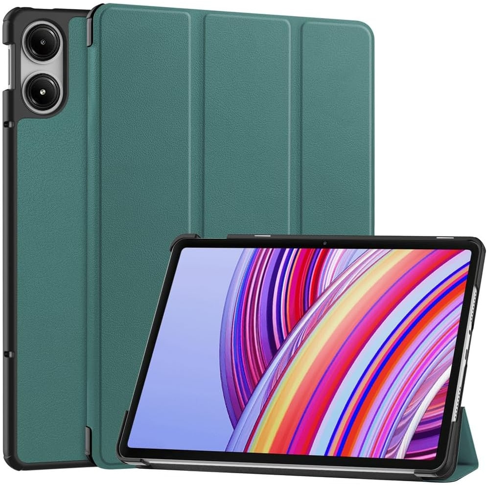 Husa Sigloo pentru tabletă Xiaomi Redmi Pad Pro 12.1", Slim, Tri-Fold, Verde, 12.1"