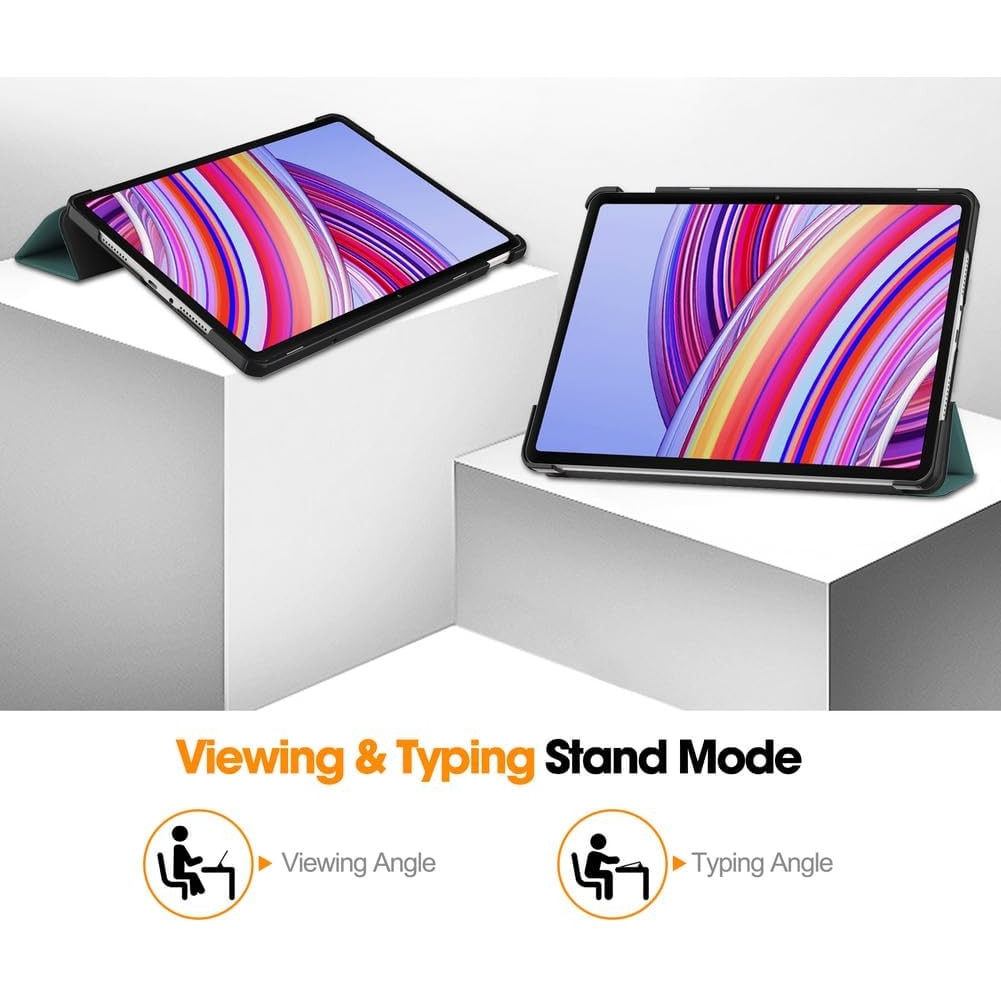 Husa Sigloo pentru tabletă Xiaomi Redmi Pad Pro 12.1", Slim, Tri-Fold, Verde, 12.1"