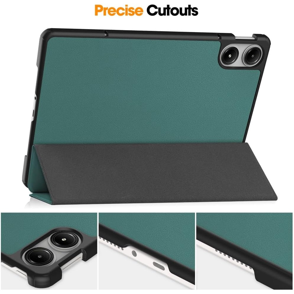Husa Sigloo pentru tabletă Xiaomi Redmi Pad Pro 12.1", Slim, Tri-Fold, Verde, 12.1"
