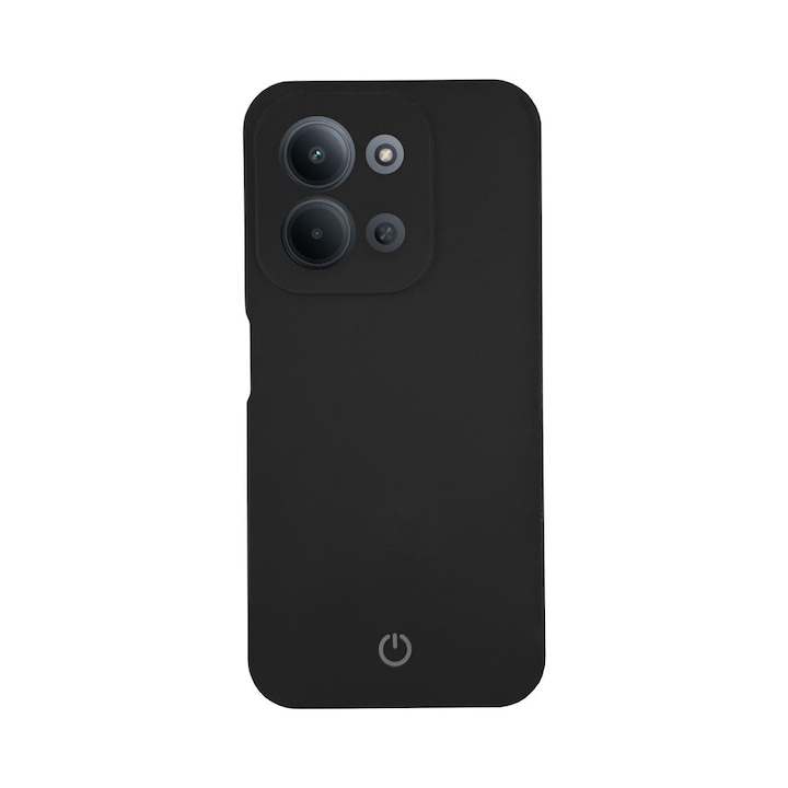 Husa de protectie CENTO Rio compatibila cu Xiaomi Redmi 15C, Negru, Silicon Premium Mat, Slim, Anti zgarieturi, Anti soc, cu margini ridicate pentru protectia ecranului si a camerei