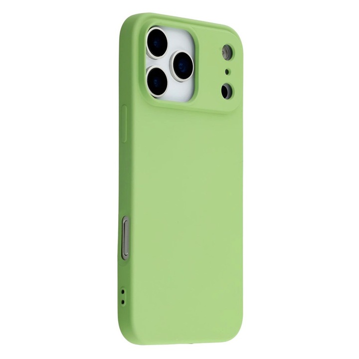 Силиконов защитен калъф с микрофибър за Apple iPhone 17 Pro Max, прецизни изрези, стилен противоплъзгащ дизайн, висококачествени материали, градински чай