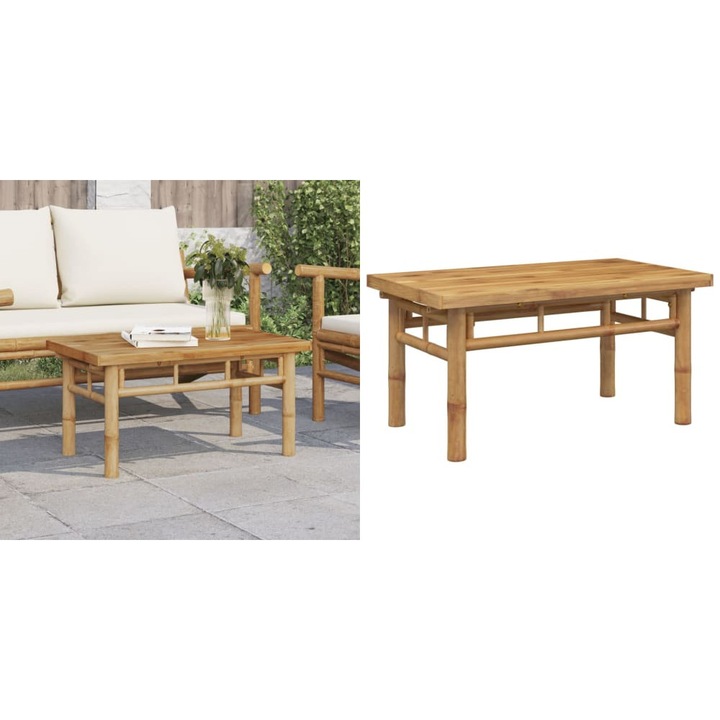 Masuta de cafea, 70x40x35 cm, bambus