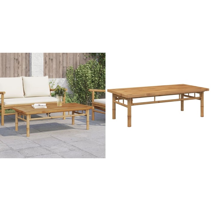 Masuta de cafea, 110x55x35 cm, bambus