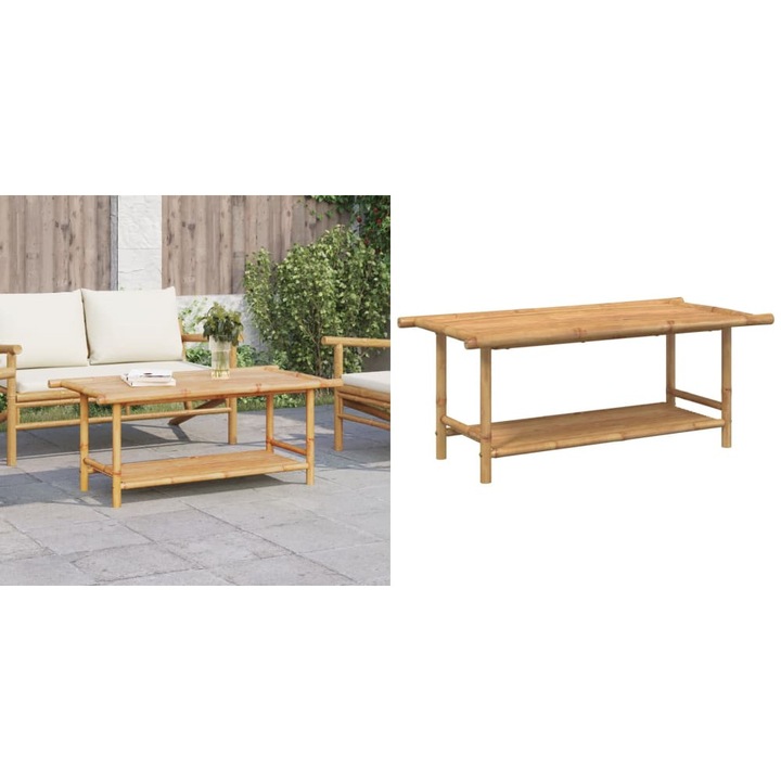 Masuta de cafea, 110x55x45 cm, bambus